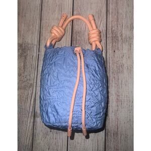 DOLCE & GABBANA BLUE JASMINE Mini Bucket Bag Makeup Cosmetic Fragrance Handbag